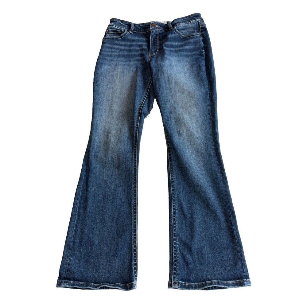 BKE Womens GABBY Size 29X31.5 Blue Jeans Curvy Tailored Bootcut Jeans ABK466